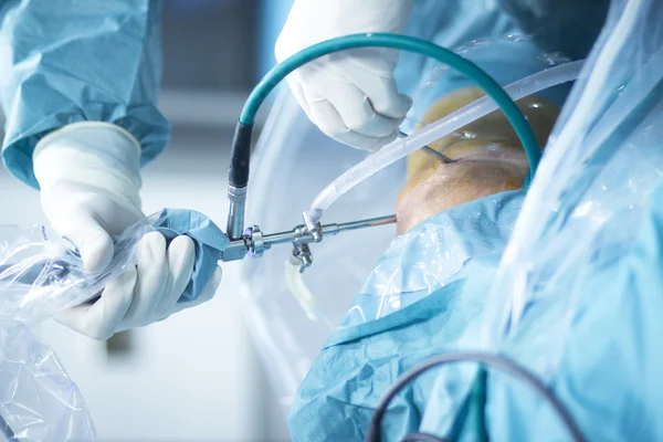 Cirugía ortopédica de rodilla operación hospitalaria —  Fotos de Stock