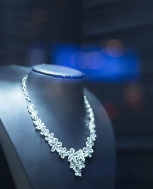 Takı mağaza Dükkanı pencere kolye