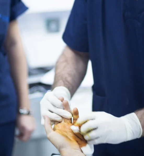 Hospital hand surgery orthopedics operation — Stock Photo, Image