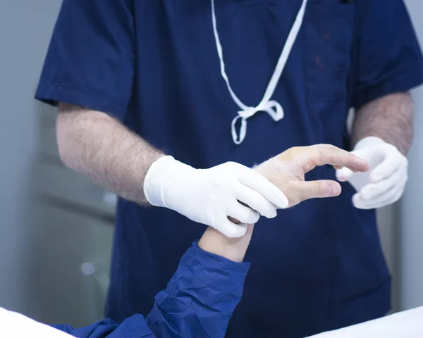 Hospital hand surgery orthopedics operation — Stock Photo, Image