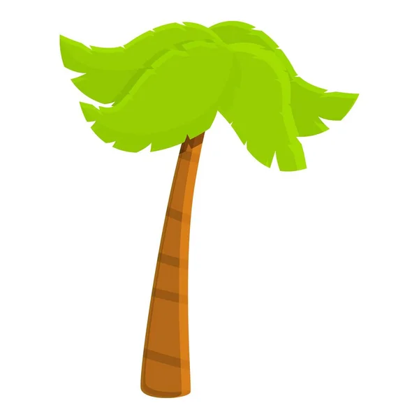 Naturlig palm ikonen, tecknad stil — Stock vektor