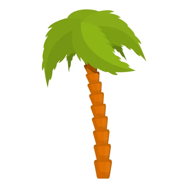 Powerful palm tree icon, cartoon style — Stock Vector