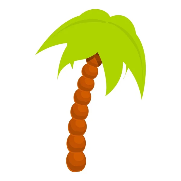 Icona della palma solitaria, stile cartone animato — Vettoriale Stock
