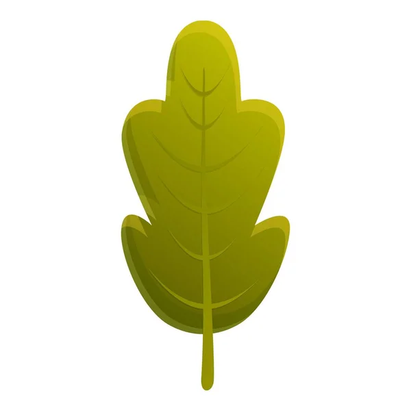 Icône de feuille d'automne botanique, style dessin animé — Image vectorielle