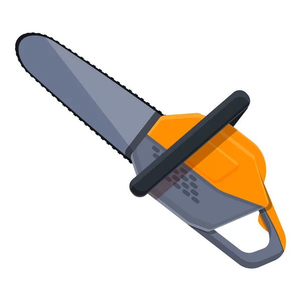 Modern chainsaw icon, cartoon style — Stock Vector