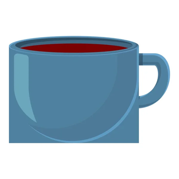 Acogedor icono de taza de café en casa, estilo de dibujos animados — Vector de stock
