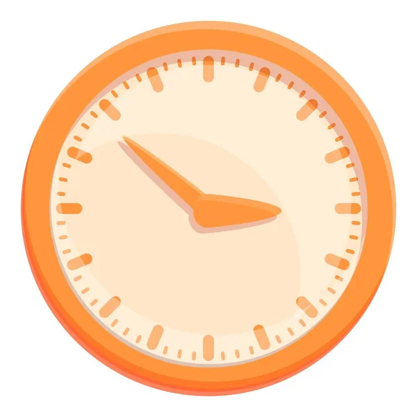 Acogedor icono del reloj de pared del hogar, estilo de dibujos animados — Vector de stock