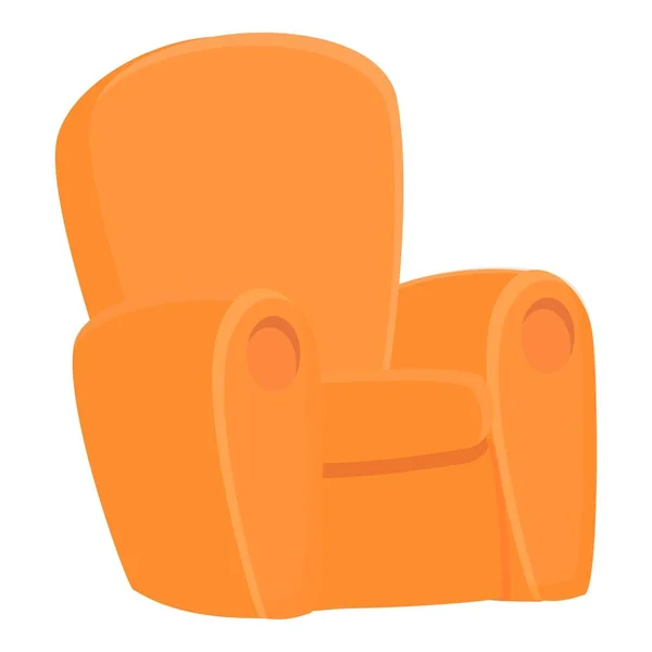 Acogedor hogar suave sillón icono, estilo de dibujos animados — Archivo Imágenes Vectoriales