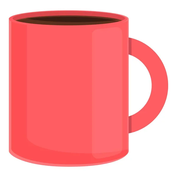 Poranna ikona kubka do kawy, w stylu kreskówki — Wektor stockowy