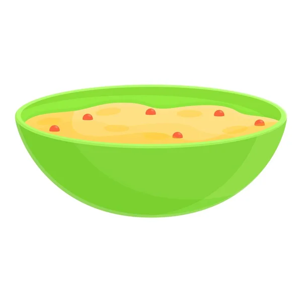 Breakfast berry muesli icon, cartoon style — Stock Vector