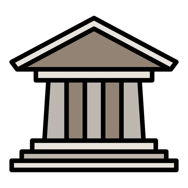 Icono de la ley del juzgado, estilo de esquema — Archivo Imágenes Vectoriales