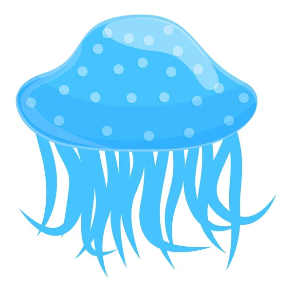 Icono de medusa de la naturaleza, estilo de dibujos animados — Vector de stock