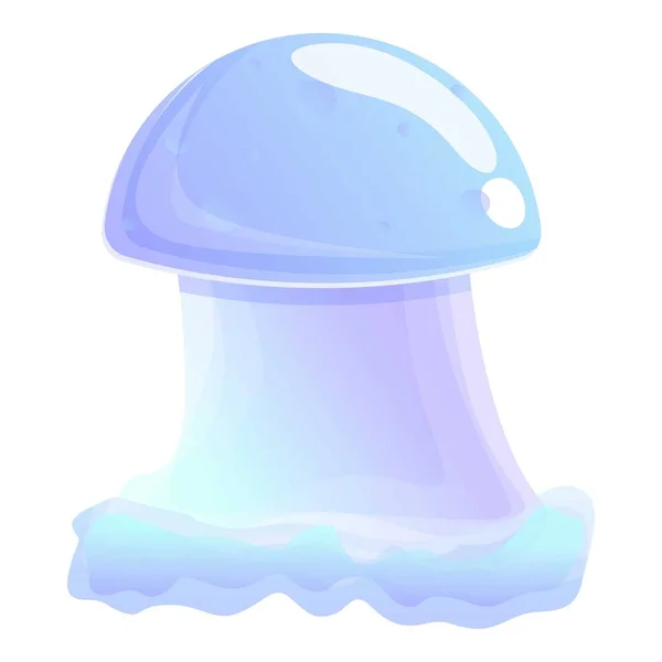 Float jellyfish εικονίδιο, στυλ κινουμένων σχεδίων — Διανυσματικό Αρχείο