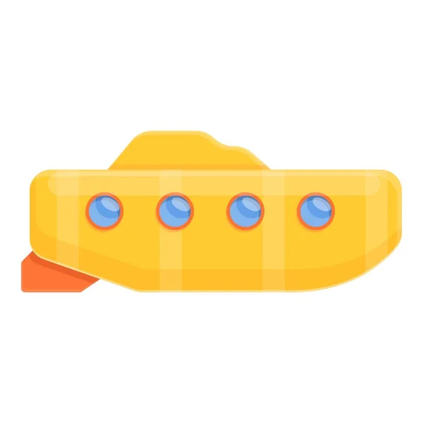 Diving bathyscaphe icon, cartoon style — Stock Vector