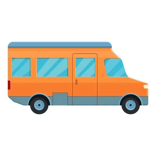 Icono de autocaravana de viaje, estilo de dibujos animados — Vector de stock