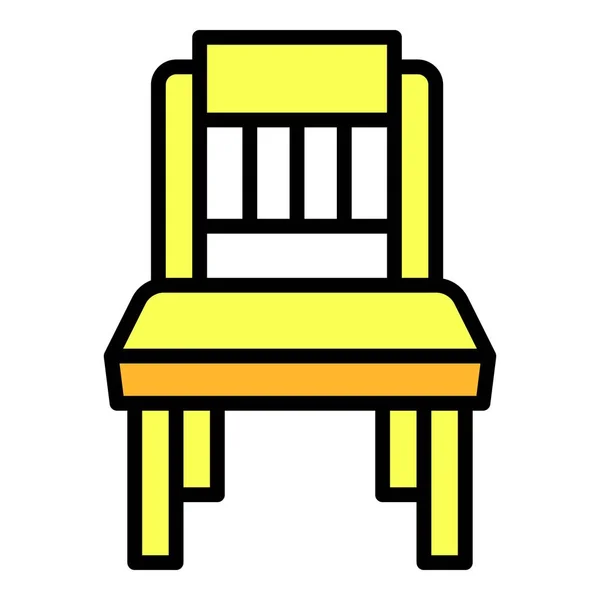 Icono de silla de bebé, estilo de esquema — Vector de stock