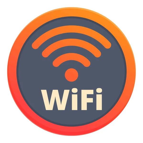 Free wifi zone icon, cartoon style — Stockvektor