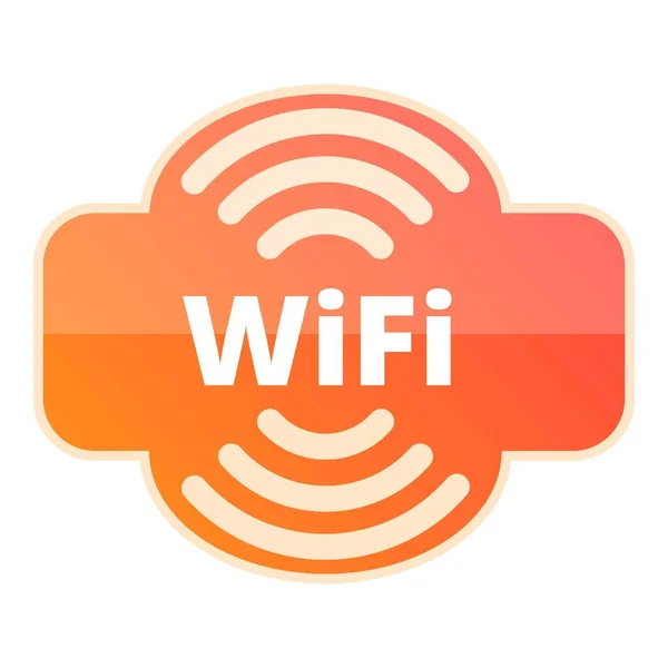 Cafe Wifi Zone Symbol, Cartoon-Stil — Stockvektor