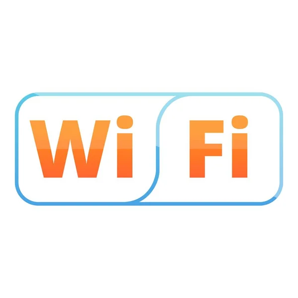 Area wifi zone icon, cartoon style — Stock Vector