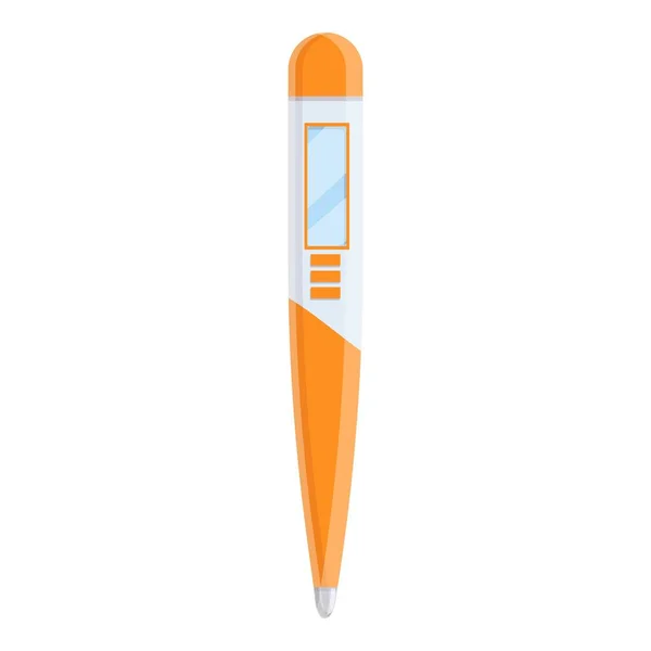 Elektronische digitale thermometer icoon, cartoon stijl — Stockvector