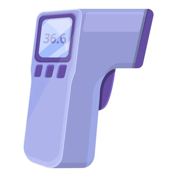 Virus digitales Thermometer-Symbol im Cartoon-Stil — Stockvektor
