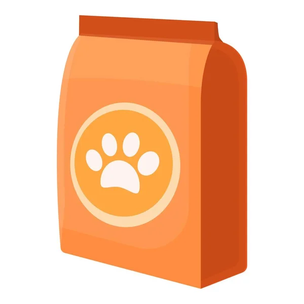 Shop dog food icon, cartoon style — Stock Vector