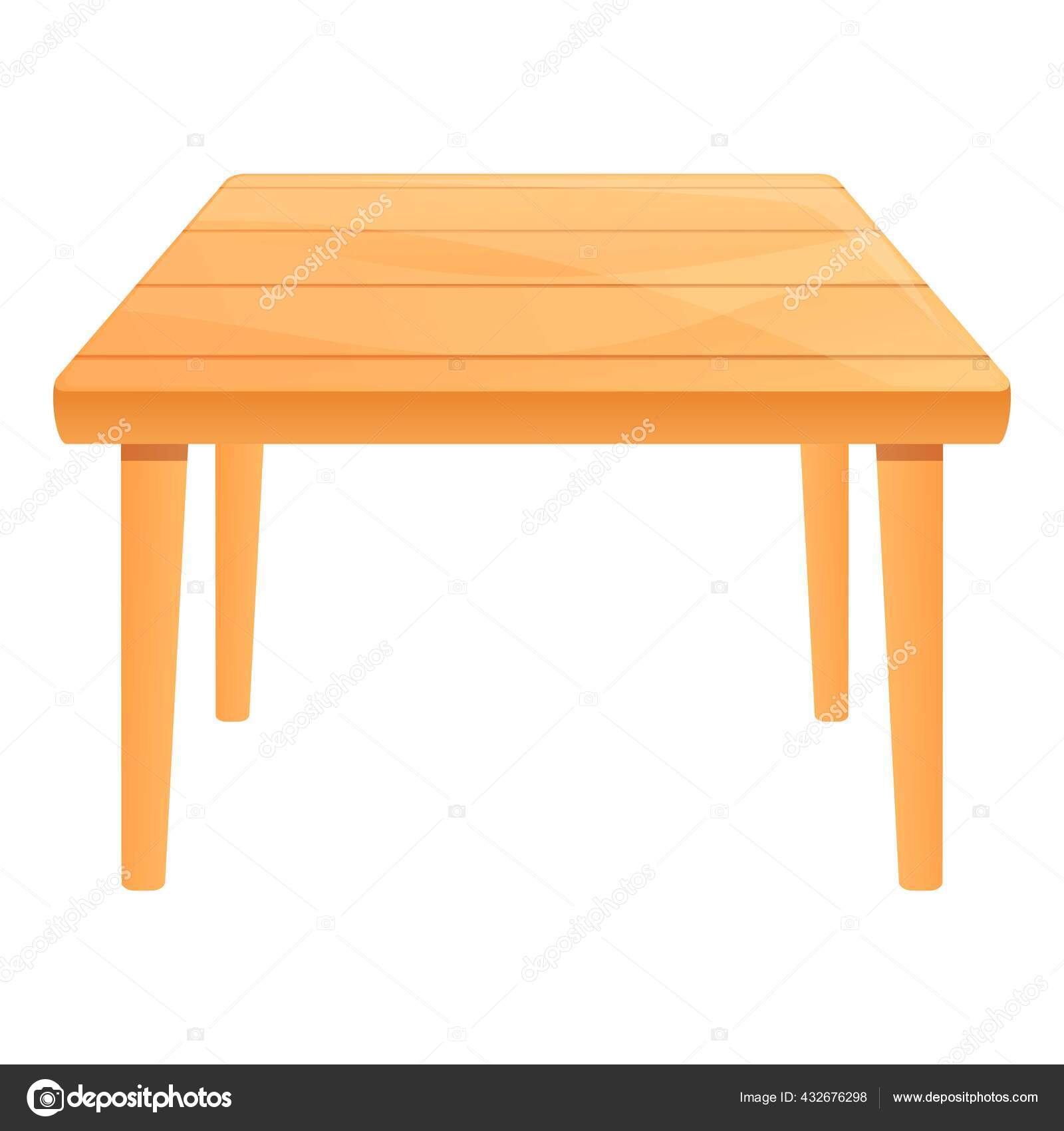 Garden Wood Table Icon Cartoon Style Vector Image By C Nsit0108 Vector Stock