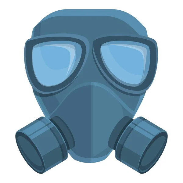Gas masker ikon, gaya kartun - Stok Vektor