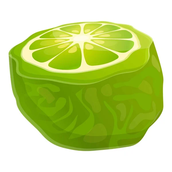 Bergamot citron icon, cartoon style — Stock Vector