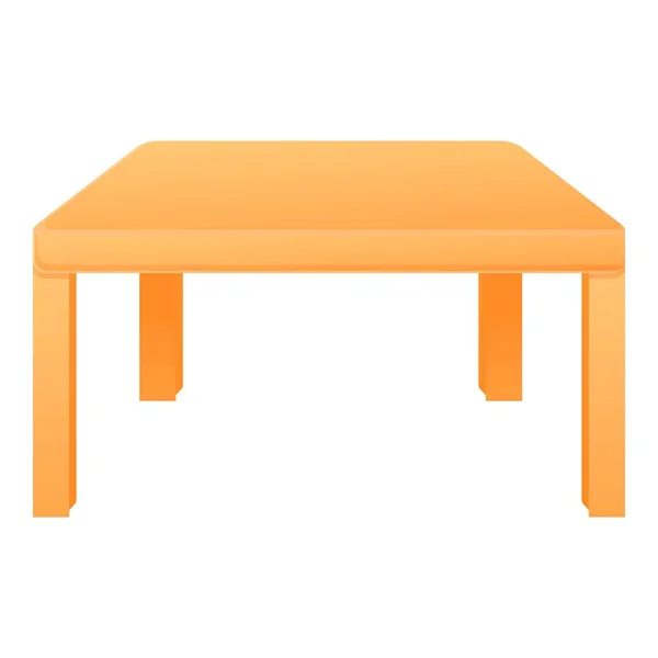 Wood table icon, cartoon style — Stock Vector