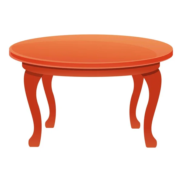 Vieille icône de table en bois, style dessin animé — Image vectorielle