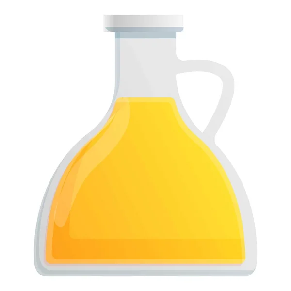 Icono de aceite de frasco de canola, estilo de dibujos animados — Vector de stock