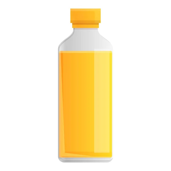 Canola icono de aceite de botella de plástico, estilo de dibujos animados — Vector de stock