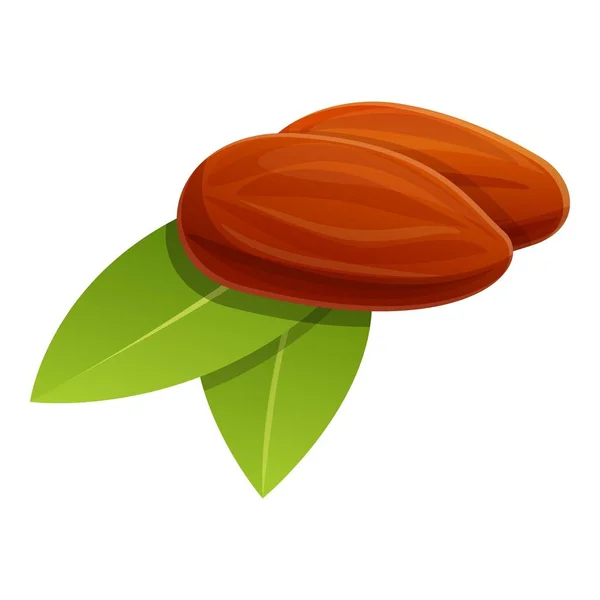 Ікона насіння трави Джоджоба, мультиплікаційний стиль — стоковий вектор