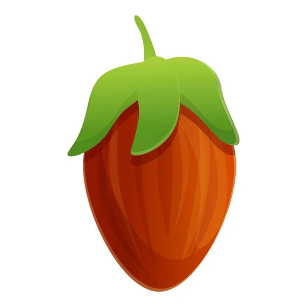 Jojoba bio semilla icono, estilo de dibujos animados — Vector de stock