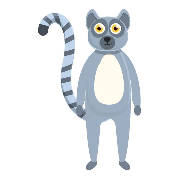Ikona Lemur baby, kreskówkowy styl — Wektor stockowy