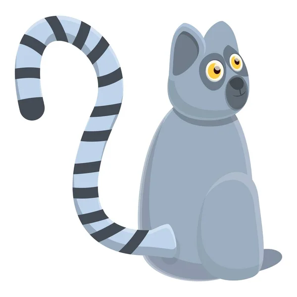 Ikona lemuru dzikiego, kreskówkowy — Wektor stockowy