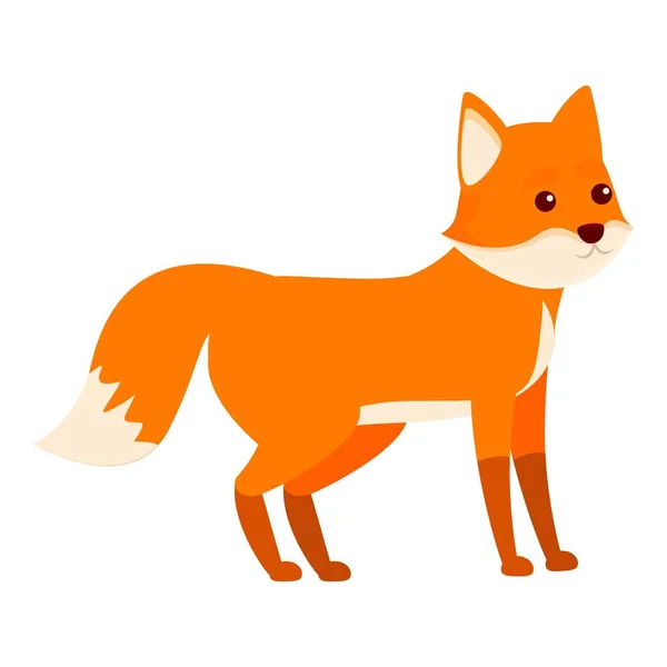 Kid fox icoon, cartoon stijl — Stockvector