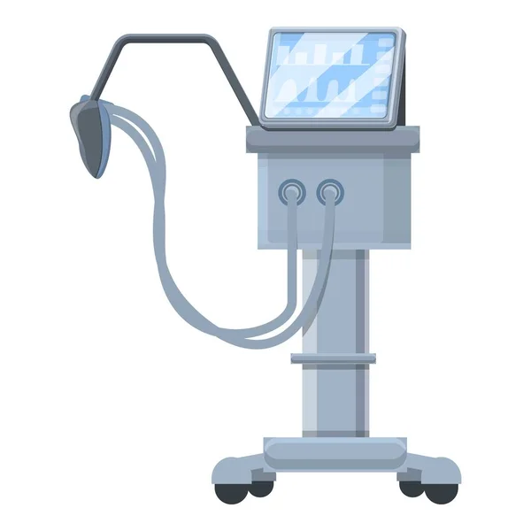 Krankenhaus Beatmungsgerät medizinische Maschine Symbol, Cartoon-Stil — Stockvektor