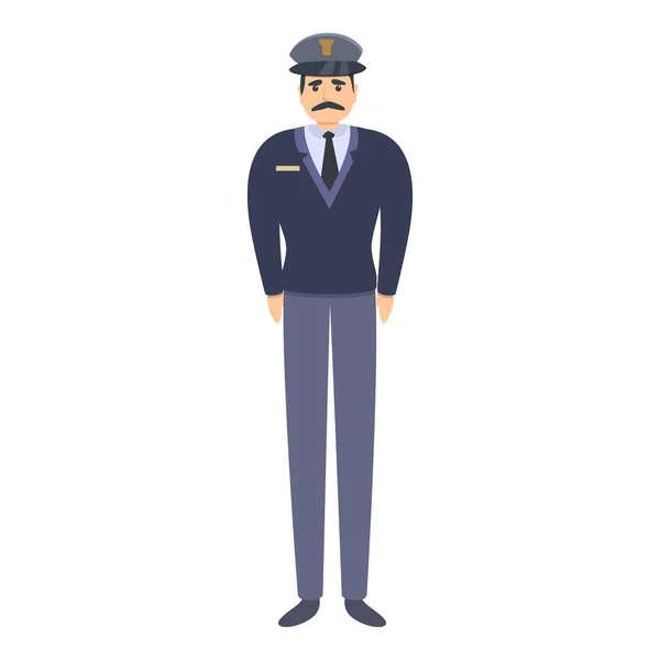 Police military uniform icon, cartoon style — Stock Vector