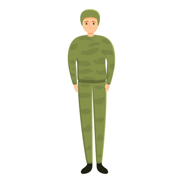Field military uniform icon, cartoon style — Stock Vector