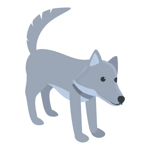 Wolf dier pictogram, cartoon stijl — Stockvector