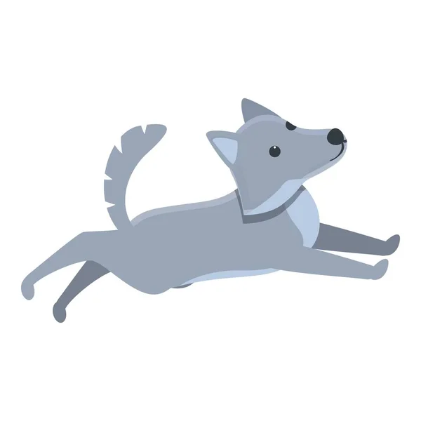 Hardlopen wolf pictogram, cartoon stijl — Stockvector
