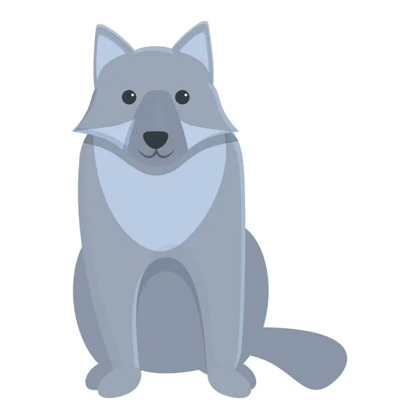 Oude wolf icoon, cartoon stijl — Stockvector