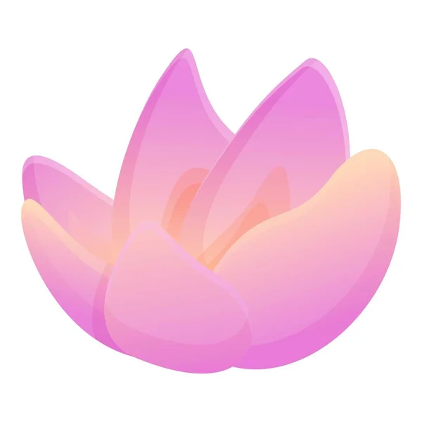 Plumeria çiçek ikonu, çizgi film tarzı — Stok Vektör