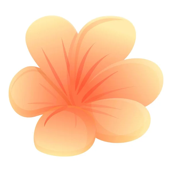 Plumeria garden icon, cartoon style — Stock Vector