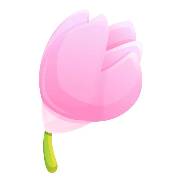Plumeria blomma ikon, tecknad stil — Stock vektor
