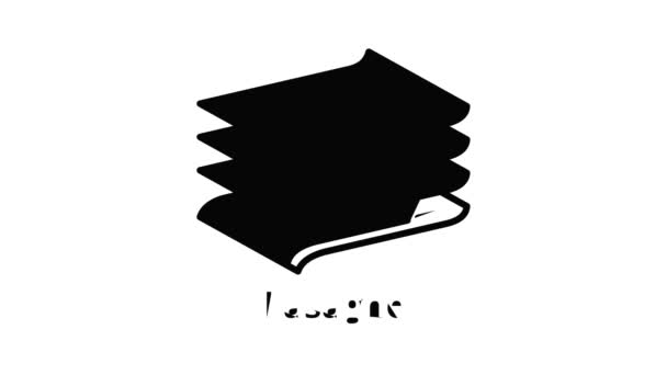 Animasi ikon Lasagne — Stok Video