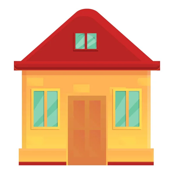Icône de la maison familiale, style dessin animé — Image vectorielle