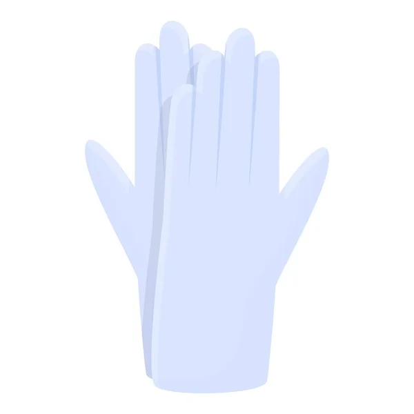 Transparenta medicinska handskar ikon, tecknad stil — Stock vektor